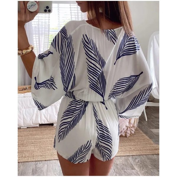 Annemieke™ – Combinaison Femme Chic Blanche Confort Optimal Estival-2