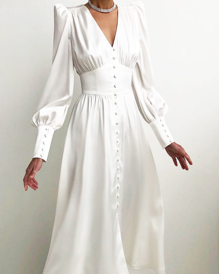 Arya™ – Robe Longue Femme Élégante en Satin Polyvalente Pour Toutes Occasions-5