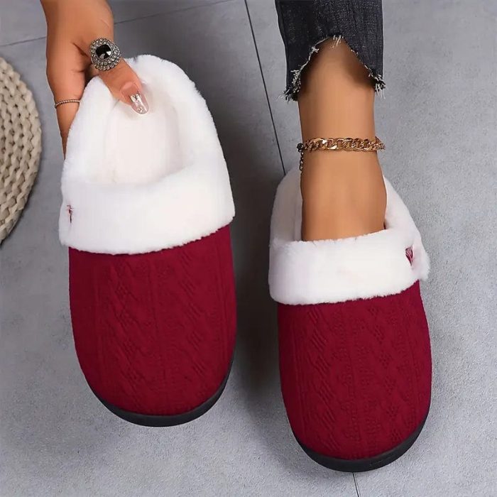 SnugLuxe - Pantoufles doublées en peluche