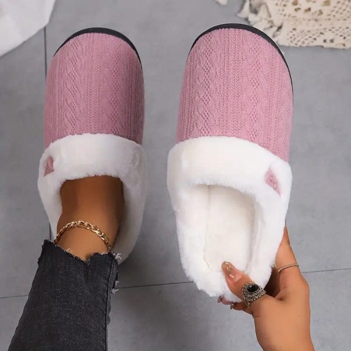 SnugLuxe - Pantoufles doublées en peluche