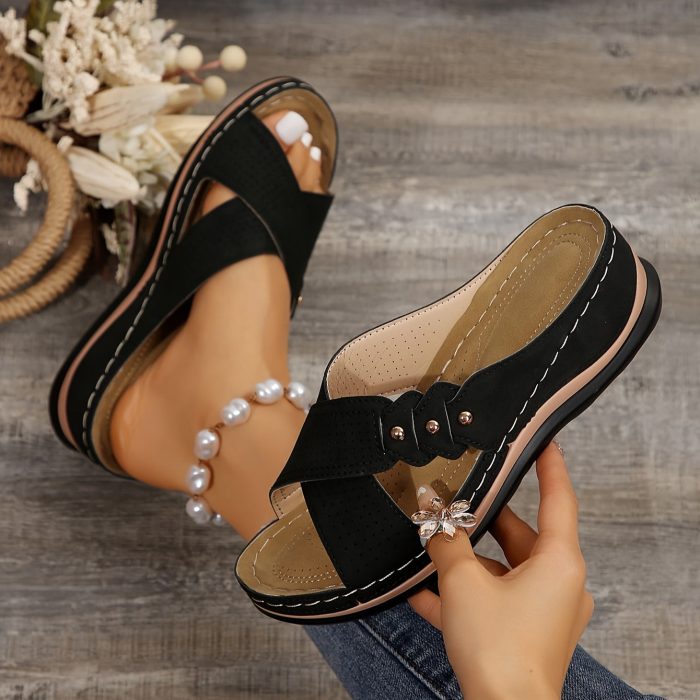 SoleaComfort™ – Sandales Femme Plates Ultra-Confortables