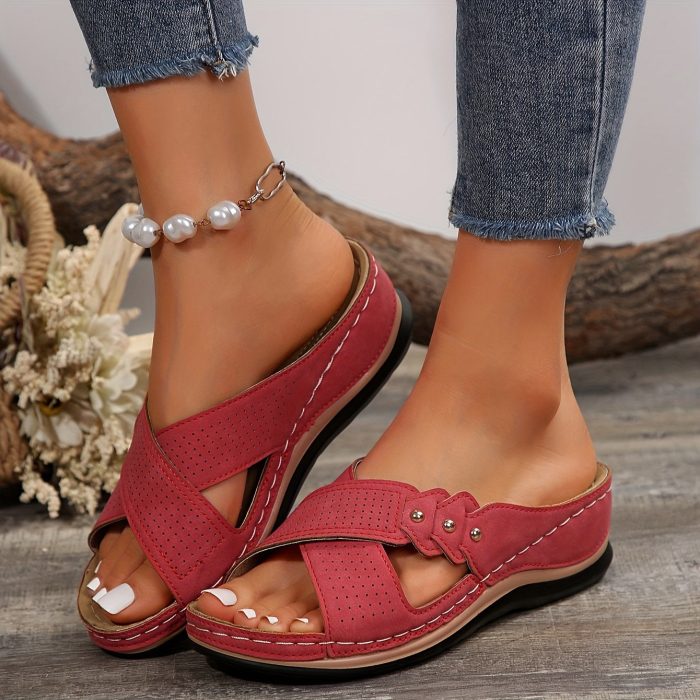 SoleaComfort™ – Sandales Femme Plates Ultra-Confortables