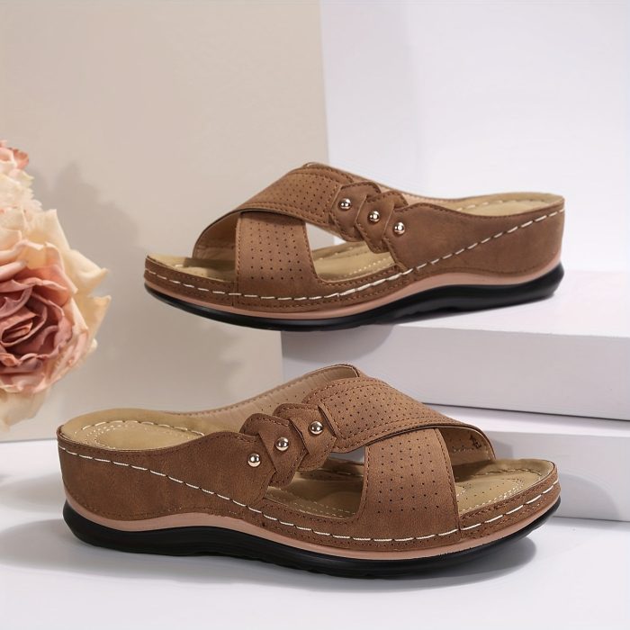 SoleaComfort™ – Sandales Femme Plates Ultra-Confortables