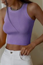 Variant image for Thea™ – Débardeur Femme Côtelé Élégant et Confortable en Tissu Extensible-5