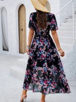 Ella™ – Robe Longue Femme Vintage Élégante avec Silhouette Flatteuse-4