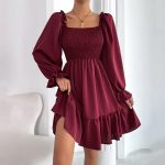 Sibylle™ – Robe Femme Longue Élégante à Volants Légère pour Festivals-5