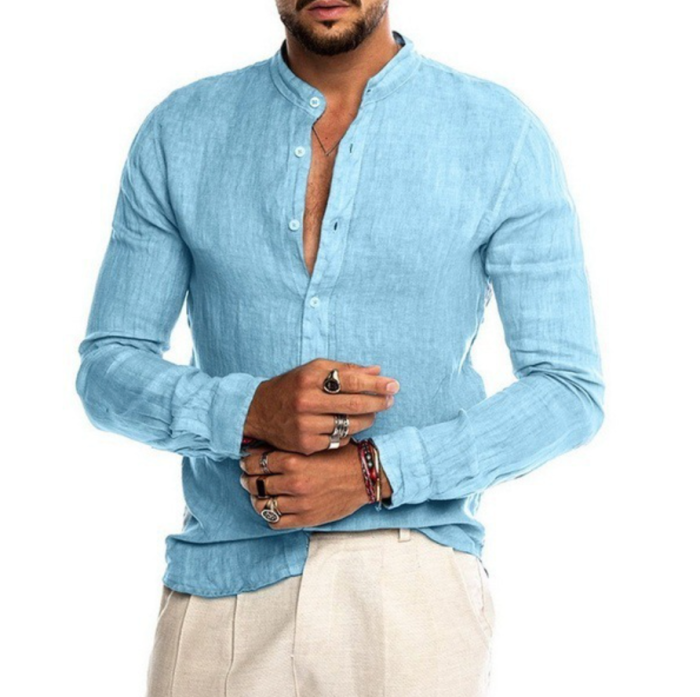 Variant image for Amédée™ – Chemise Homme en Lin Élégante et Légère pour Été-17