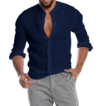 Variant image for Amédée™ – Chemise Homme en Lin Élégante et Légère pour Été-33