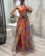 Adelinde™ – Robe Élégante Femme en Satin et Dentelle pour Soirées et Mariages-5
