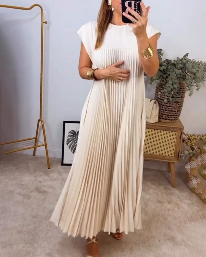 Elise™ – Robe Longue Femme Élégante et Confortable en Tissu Respirant-4