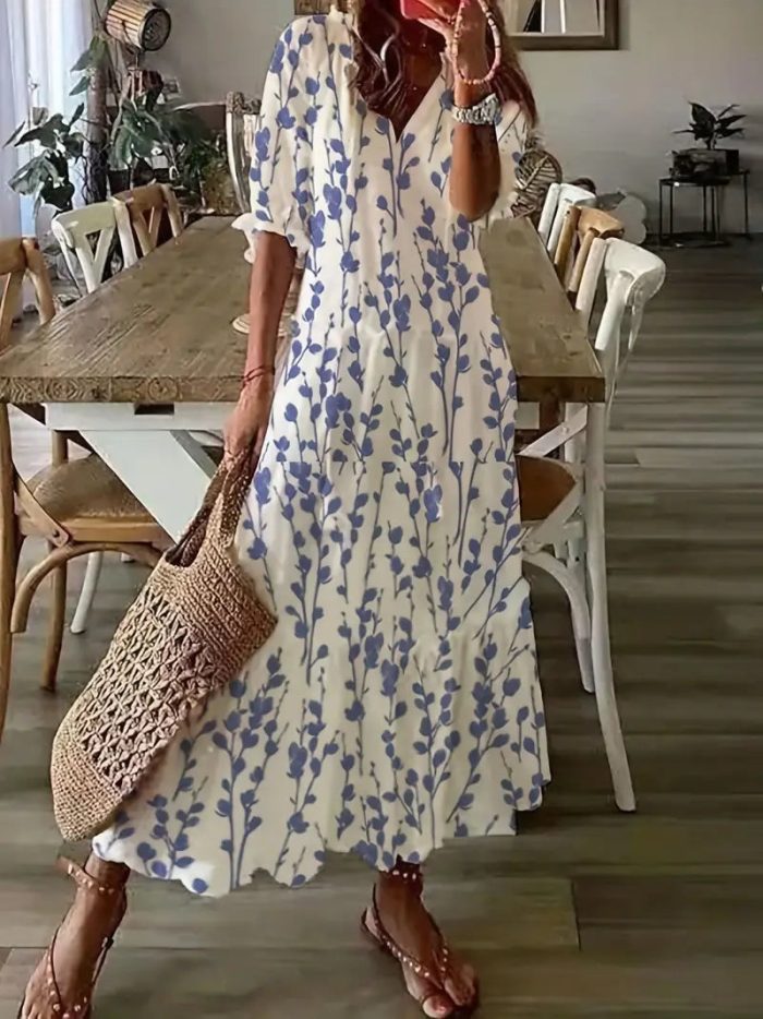 Variant image for MonVie™ – Robe d'Été Femme Chic Longue en Coton Léger et Respirant-7