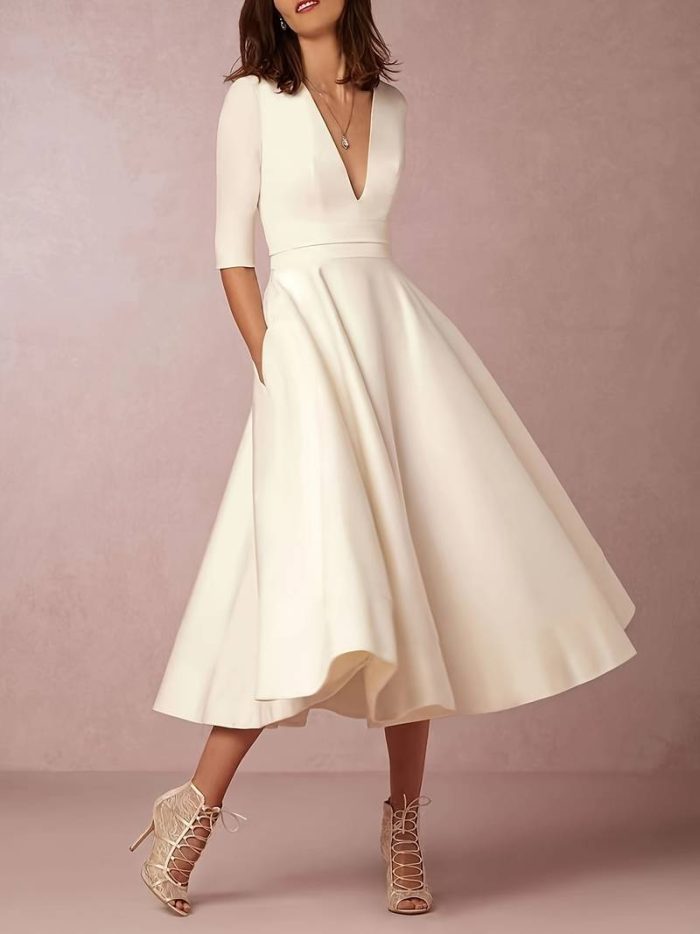 Faye™ – Robe Longue Femme Évasée Élégante Style Rétro Années 60-4