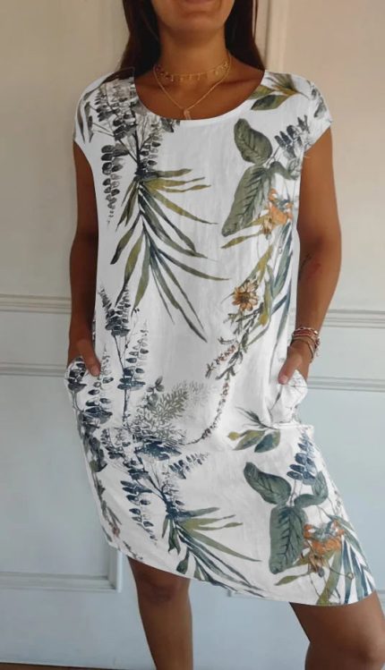 Britt™ – Robe Longue Femme en Coton et Lin Élégante et Confortable-1