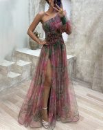 Adelinde™ – Robe Élégante Femme en Satin et Dentelle pour Soirées et Mariages-2