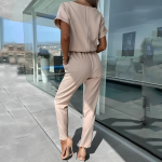 JuliaStyle™ – Combinaison Femme Chic à Manches Courtes Élégante et Polyvalente-4