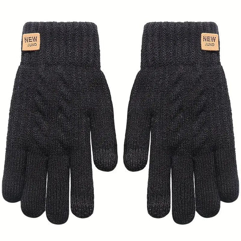 Glovio - Gants Tactiles d'Hiver Doublés en Fourrure