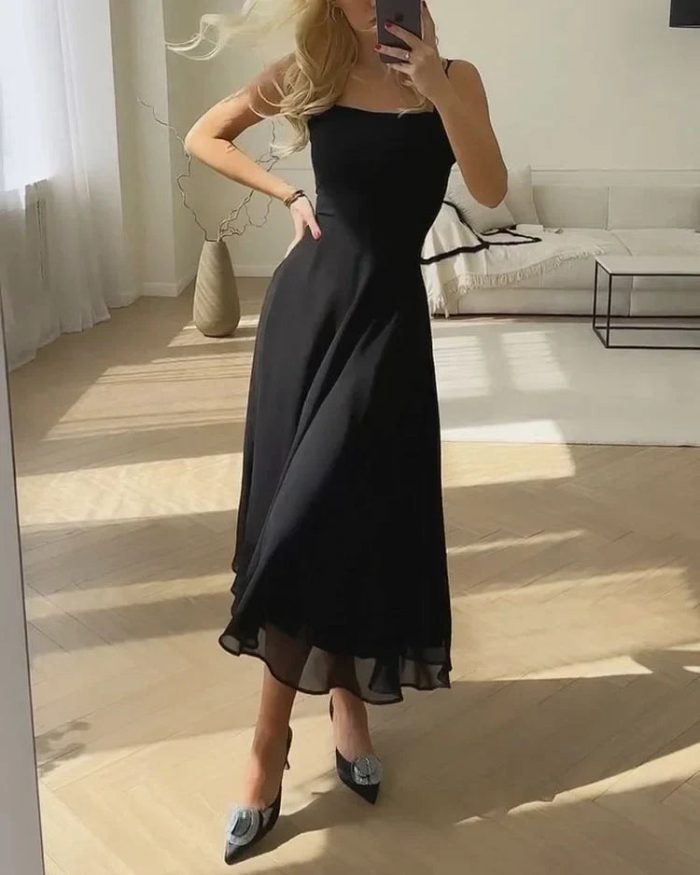 BelleRue™ – Robe Femme Longue en Mousseline de Soie Élégante et Aérée-4
