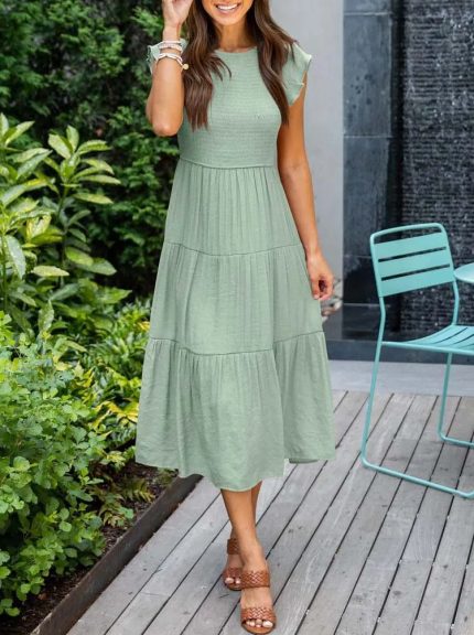 Variant image for Eliza™ – Robe Longue Femme Élégante en Tissu Léger pour Été Confortable-25