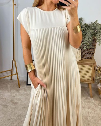 Elise™ – Robe Longue Femme Élégante et Confortable en Tissu Respirant-5