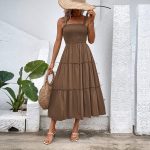 ÉléganceFluide™ – Robe Midi Femme Sans Manches Confort Légèreté Estivale-2