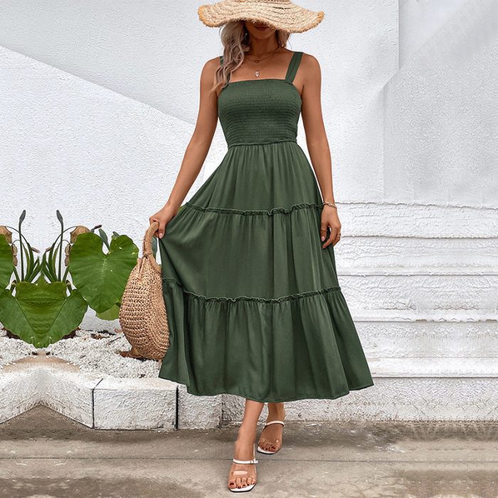 Variant image for ÉléganceFluide™ – Robe Midi Femme Sans Manches Confort Légèreté Estivale-5