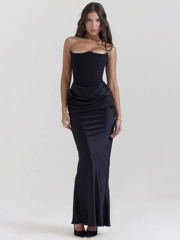 Variant image for ÉléganceChic™ – Robe de Soirée Longue Sans Bretelles Glamour & Élégante-1