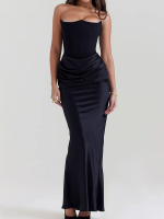 ÉléganceChic™ – Robe de Soirée Longue Sans Bretelles Glamour & Élégante-5