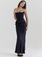 ÉléganceChic™ – Robe de Soirée Longue Sans Bretelles Glamour & Élégante-3