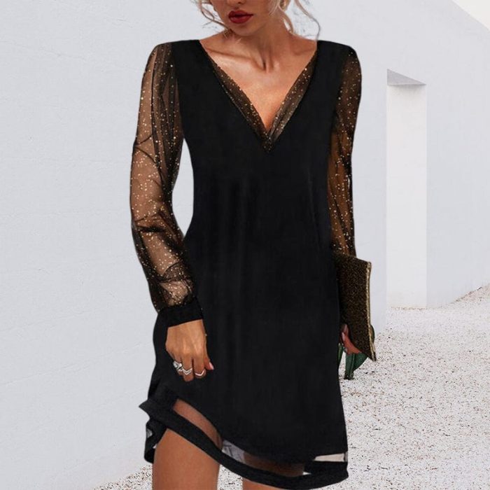 Variant image for ÉléganceHiver™ – Robe D'Hiver Femme Chic À Manches Longues Confortable-1
