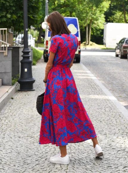 ÉléganceDouce™ – Robe Longue Femme Fluide Confortable et Polyvalente-3