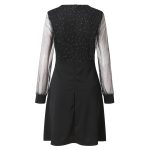 GlamourDress™ – Robe Longue Femme Élégante à Paillettes Manches Longues-5