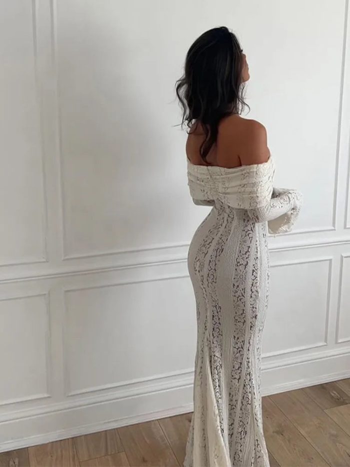 ÉléganceFemme™ – Robe Longue Femme Été Confortable avec Détails en Dentelle-3