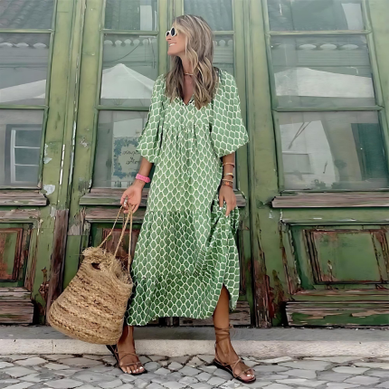 BohoChic™ – Robe Longue Femme Légère et Confortable Style Bohème-2
