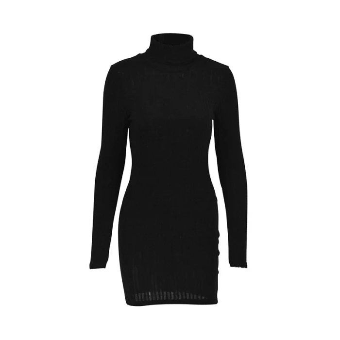 ÉléganceTricot™ – Robe Longue Femme Confortable et Élégante en Tricot-3