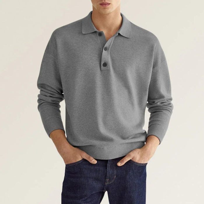 Variant image for Sévère™ – Polo Homme à Manches Longues Confortable et Élégant-5