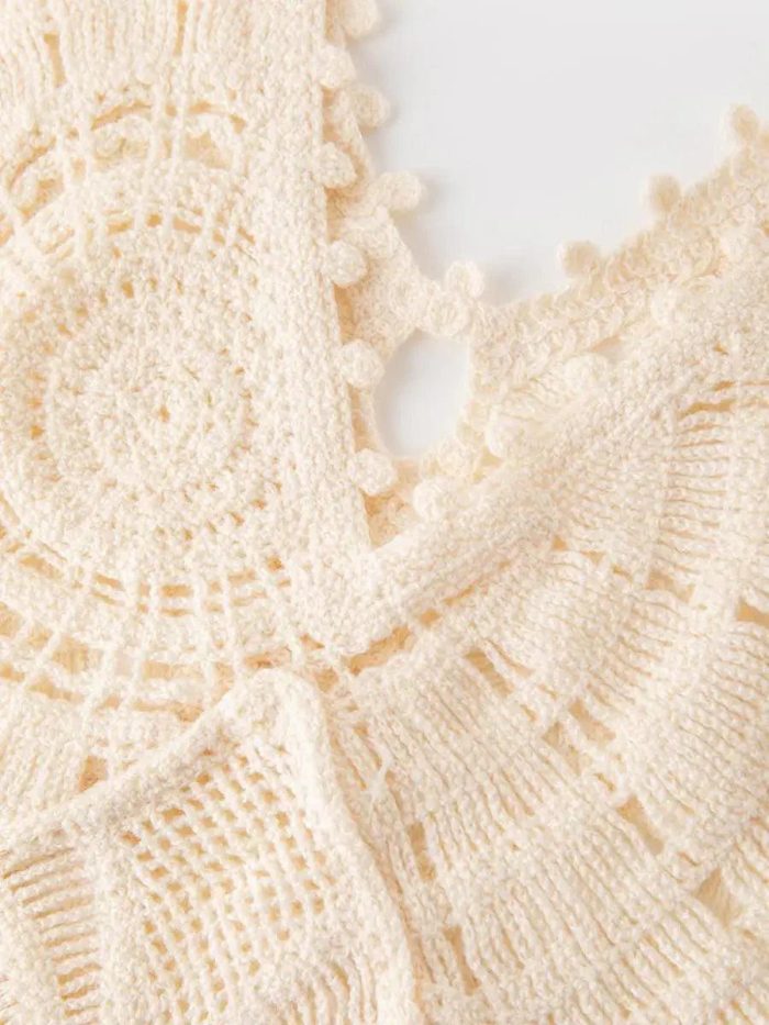 Calypso™ – Robe D'Été Longue Femme Élégante en Crochet Légère et Chic-5