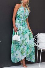 Forecast™ – Robe Mi-Longue Femme Plissée Élégante Légère pour l'Été-2