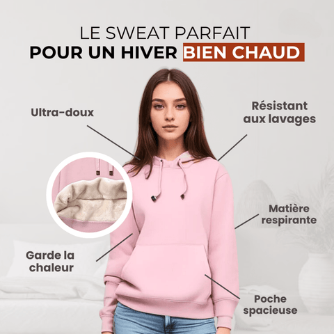 Furriela™ – Sweat à Capuche Polaire Confort