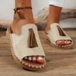 Felissia™ – Sandales Femme Plates Léopard Chic et Confortables Été