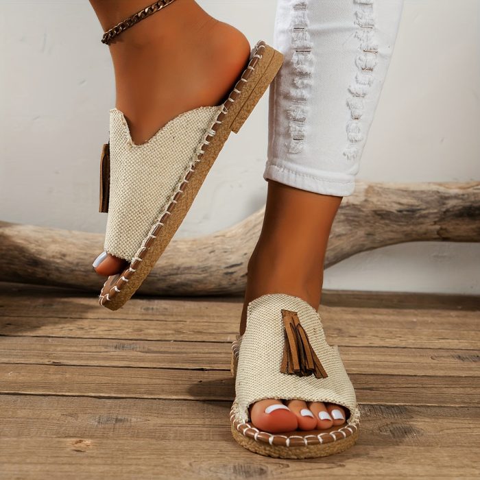 Felissia™ – Sandales Femme Plates Léopard Chic et Confortables Été
