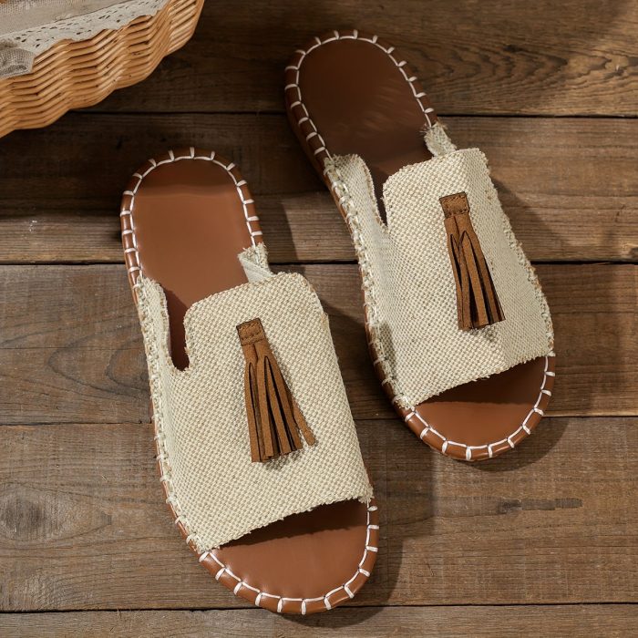 Felissia™ – Sandales Femme Plates Léopard Chic et Confortables Été
