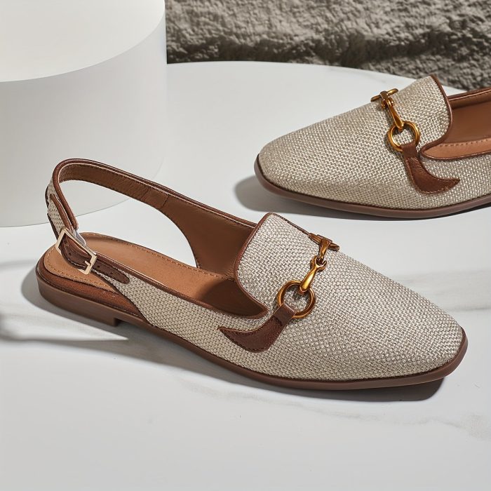 FemmeLuxe™ – Sandales Femme Plates Fermées Devant