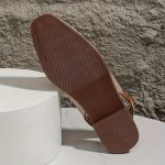 FemmeLuxe™ – Sandales Femme Plates Fermées Devant