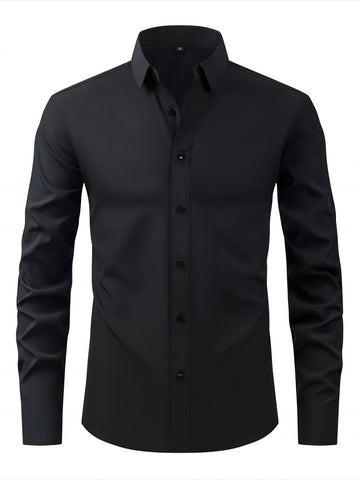 GentStyl™ – Chemise Habillée Homme Manches Longues