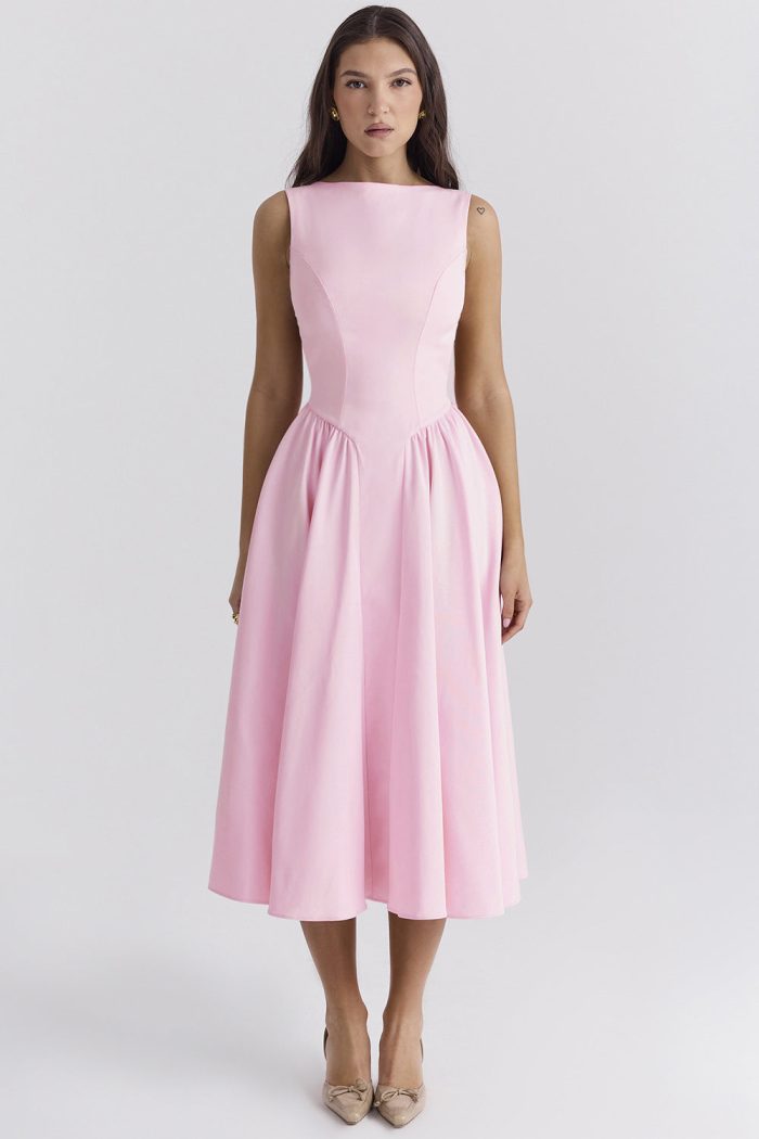 Wolff™ – Robe Midi Femme Chic A-Line Confortable pour Occasions Élégantes-1