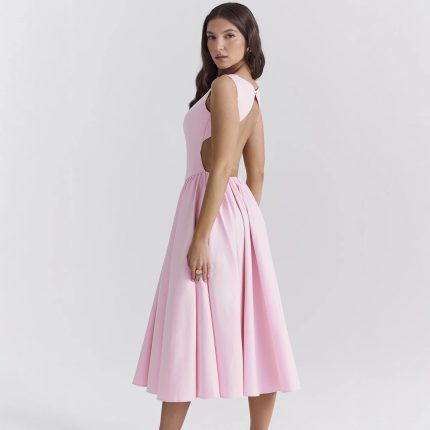 Wolff™ – Robe Midi Femme Chic A-Line Confortable pour Occasions Élégantes-5
