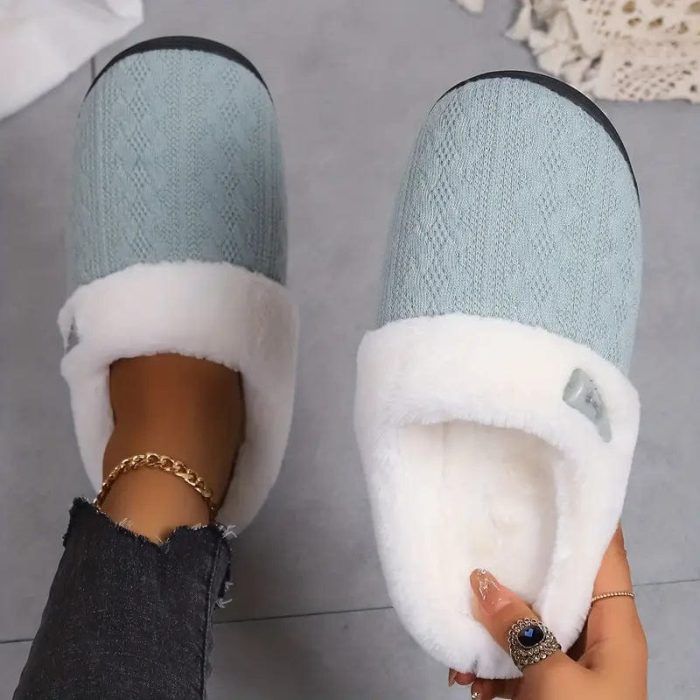 SnugLuxe - Pantoufles doublées en peluche