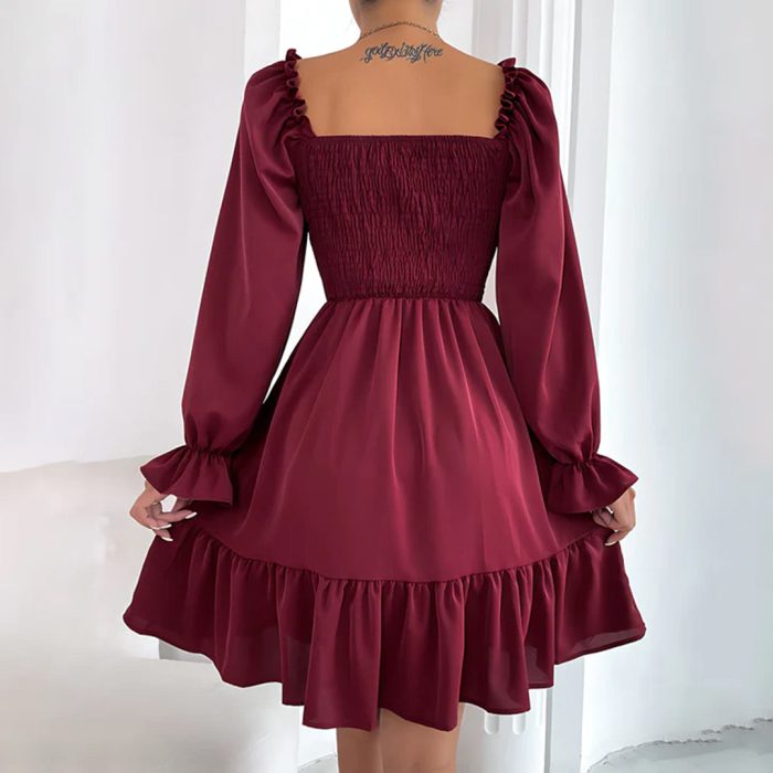 Sibylle™ – Robe Femme Longue Élégante à Volants Légère pour Festivals-6