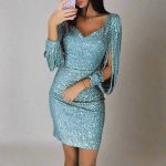 Variant image for ÉclatRobe™ – Robe de Soirée Longue Chic à Sequins Élégante et Lumineuse-19